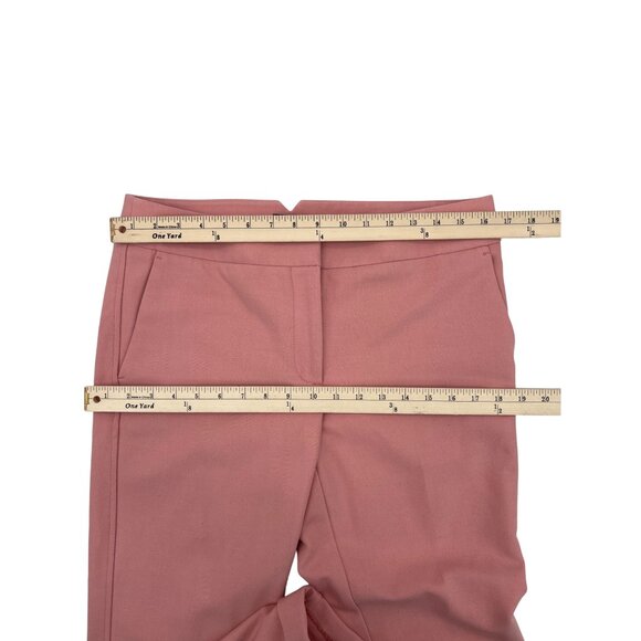 LOFT Women's Marisa Pink Ankle Pants Size 6 Dress Pants cuffed Straight Career - Picture 4 of 8